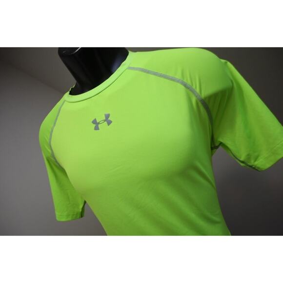 Under Armour Compression Gym Shirt Short Sleeve Athletic HeatGear Mens Sz XL - Picture 2 of 11